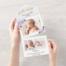 Search for newborn invitations Floral