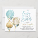 Search for gold baby boy shower invitations Blue and gold