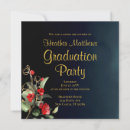 Search for red and blue graduation invitations Simple