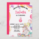 Search for unicorn 6th birthday invitations Rainbow
