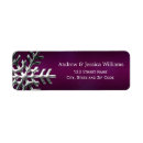 Search for silver snowflake return address labels Pink