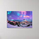 Search for northern lights canvas prints Mountain