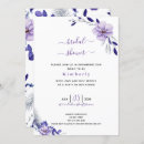 Search for violet bridal shower invitations Rustic
