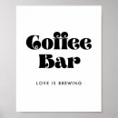 Search for coffee bar signs posters Black and white