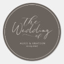 Search for brown wedding stickers Chic