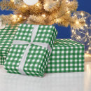 Search for green gingham wrapping paper Traditional