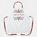 Search for snow flakes aprons Red