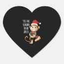 Search for funny monkey stickers Santa