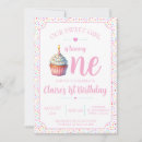 Search for sweet one 1st birthday invitations Cupcakes