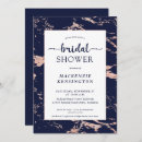 Search for rose gold and navy invitations Classic