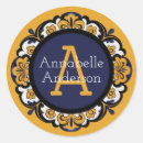 Search for person name stickers Initial