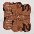 Search for leather wedding invitations Cowboy