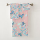 Search for light blue flowers bath towels Pink