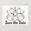 Search for cat wedding save the dates Kitty