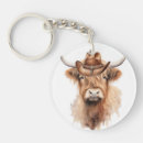 Search for scottish highland cow key rings Cowgirl