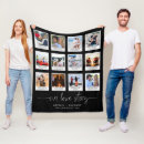 Search for anniversary photo blankets Our love story