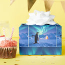 Search for northern lights wrapping paper Arctic