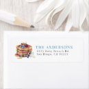 Search for blueberry return address labels Watercolor
