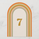 Search for 70s table cards Retro table number