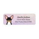 Search for black and tan return address labels Chihuahua
