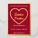 Search for golden baby shower invitations Vintage