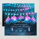 Search for blue and purple birthday invitations Elegant