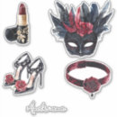 Search for black mask stickers Feathers