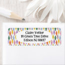 Search for color return address labels Gold