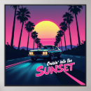 Search for retro 80s posters Sunset
