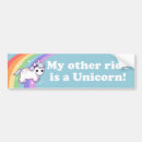 Search for unicorn bumper stickers Rainbow