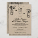 Search for mason jar rustic wedding invitations Floral