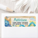 Search for beach flip flops return address labels Cute