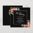Search for red and black square invitations Modern