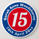 Search for 15th birthday badges 15 years old
