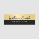 Search for gold name tags Black