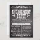 Search for chalkboard engagement party invitations Couple