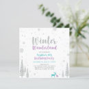 Search for purple winter wonderland invitations Snowflakes