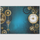 Search for steampunk tissue paper Blue