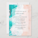 Search for turquoise and brown wedding invitations For her