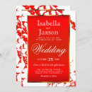 Search for red and gold invitations White