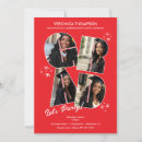 Search for red graduation invitations Bold typography