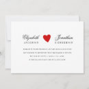 Search for red heart wedding invitations Elegant