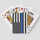 Search for thin blue line playing cards Sheriff