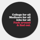 Search for jobs stickers Political