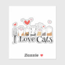 Search for i love cats stickers Cute cat