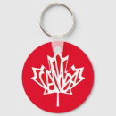 Search for flag of canada key rings Red