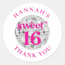 Search for thank you party favor stickers Groovy