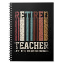 Search for retirement notebooks Teacher appreciation