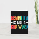 Search for disabilities cards Support