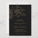 Search for black gold floral wedding invitations Elegant